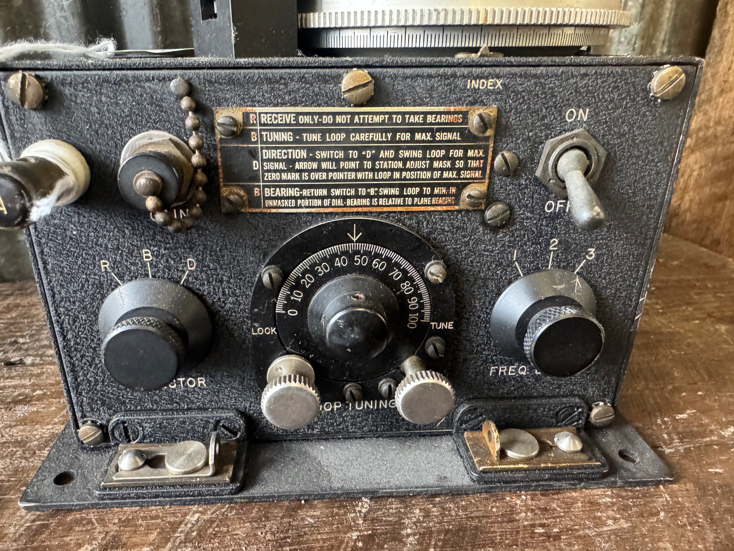 WWII Bendix DU-1 Radio Direction Finder (RDF) Unit