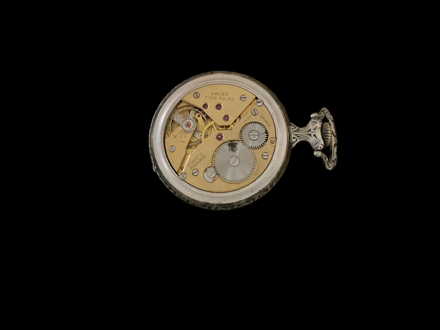 1950’s - 1970’s Arnex Time Co. 17 Jewel Mechanical Pocket Watch