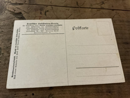 Original German Zeppelin Airship Postcard