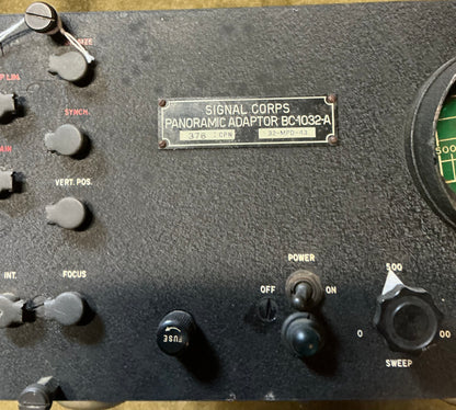 Signal Corps BC-1032-A Panoramic Adaptor — WWII Radar/Radio