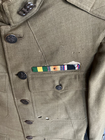 WWI U.S. Army M1912 Officers Service Coat-2nd Lieutenant -89th Infantry Division-Hart, Schaffer & Marx Tailored