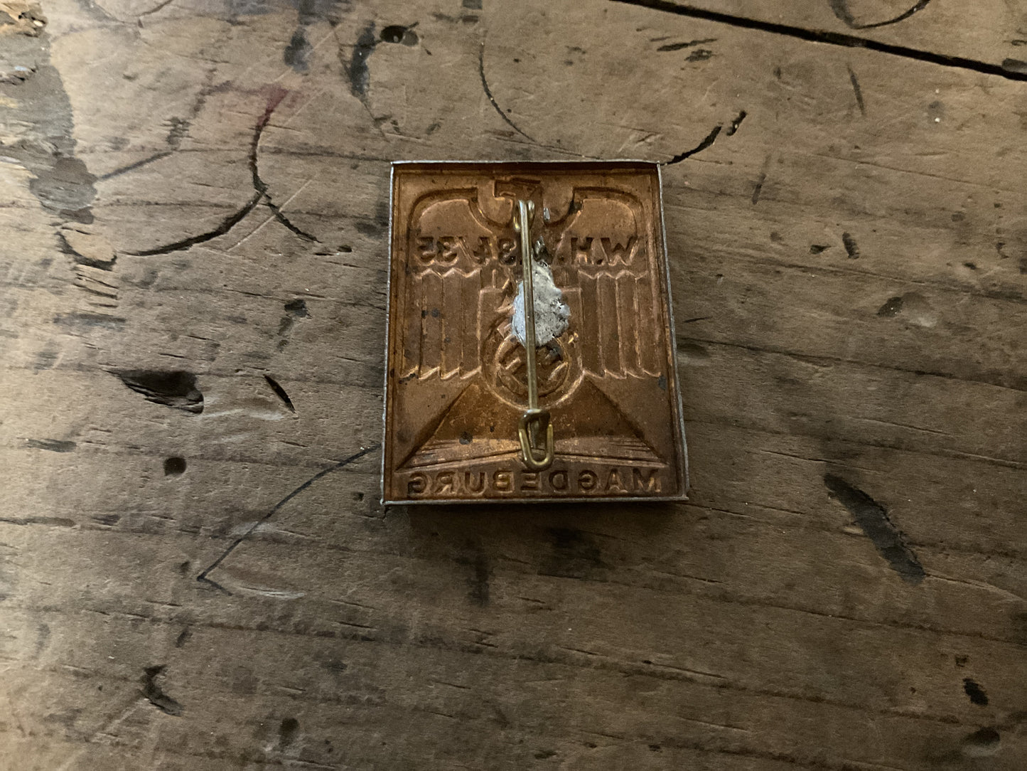 WWII WHW 1934/35 Magdeburg Tinnie Badge