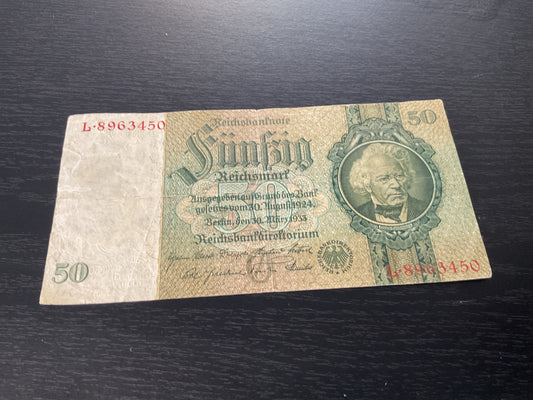 German 50 Marks Reichsbanknote 1933