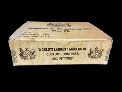 Vintage Herter’s Gunstock Finishing Kit No. 12-Original Box, Waseca, Minnesota