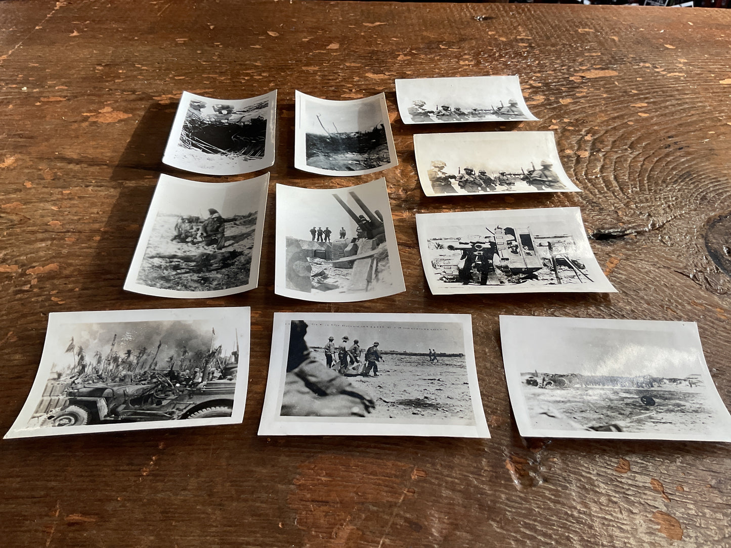Original WWII Battlefield Photo Group (C)