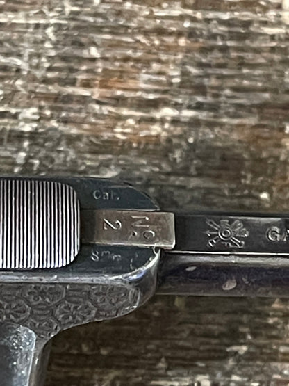 French Le Gaulois No. 2 Engraved 8mm Palm Pistol – Antique