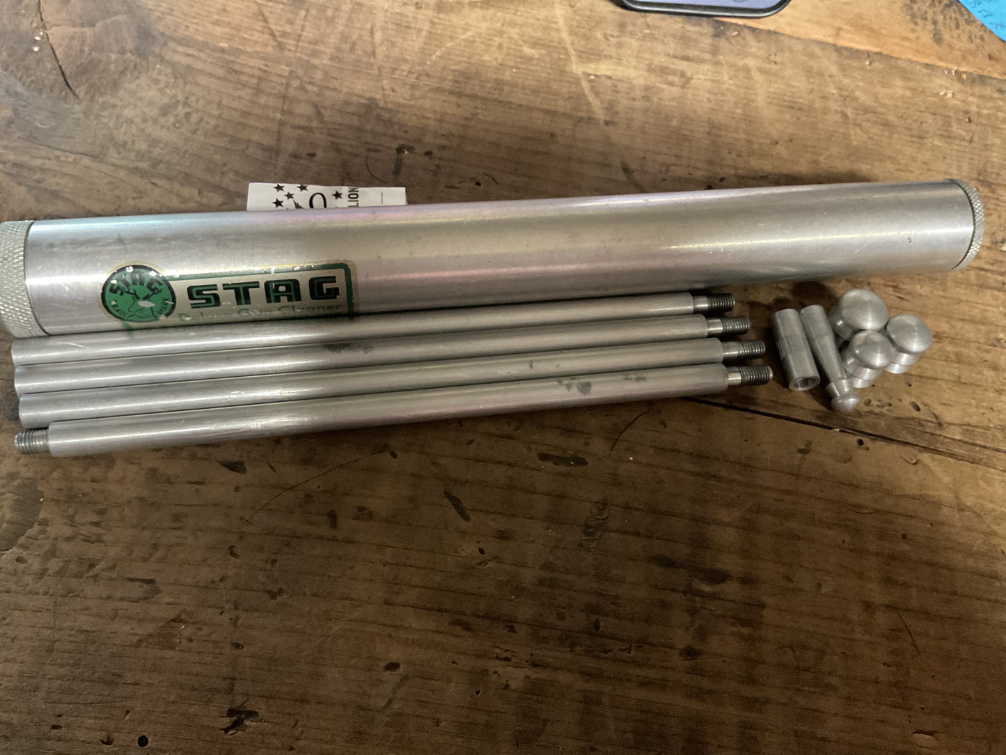 Vintage STAG Deluxe8 Gun Cleaner-Aluminum Cleaning Rod Kit-Made in the USA