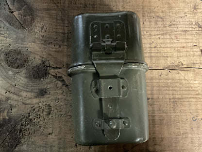 U.S. Military M1945 Enamel Canteen Cup Stove & MM Co. Aluminum Canteen-Korean War Era