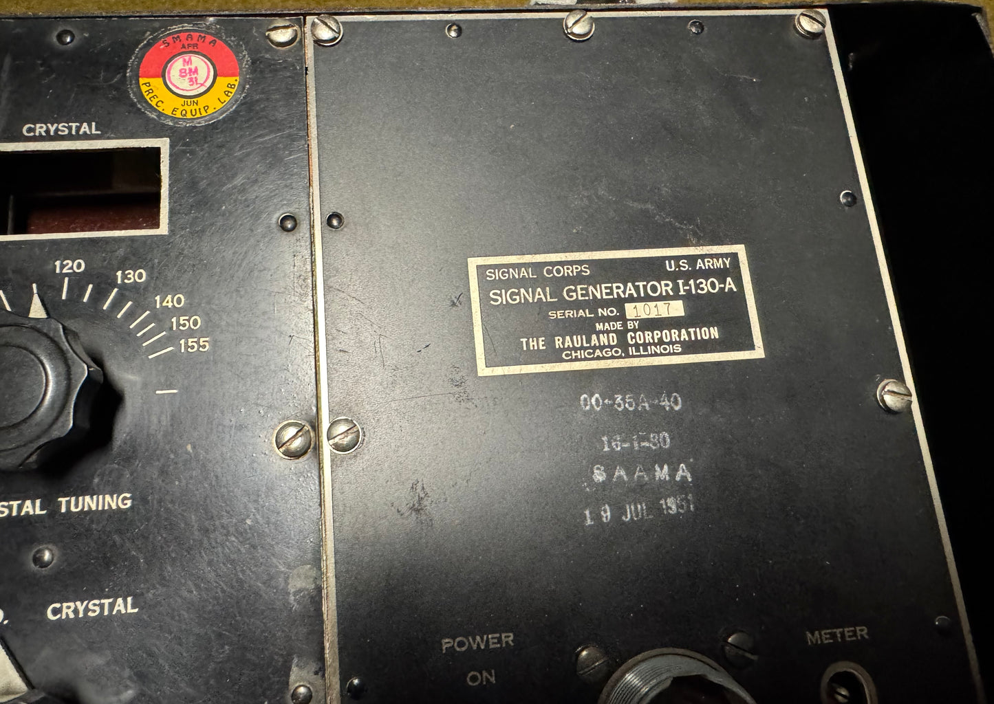 U.S. Army Signal Corps Signal Generator I-130-A