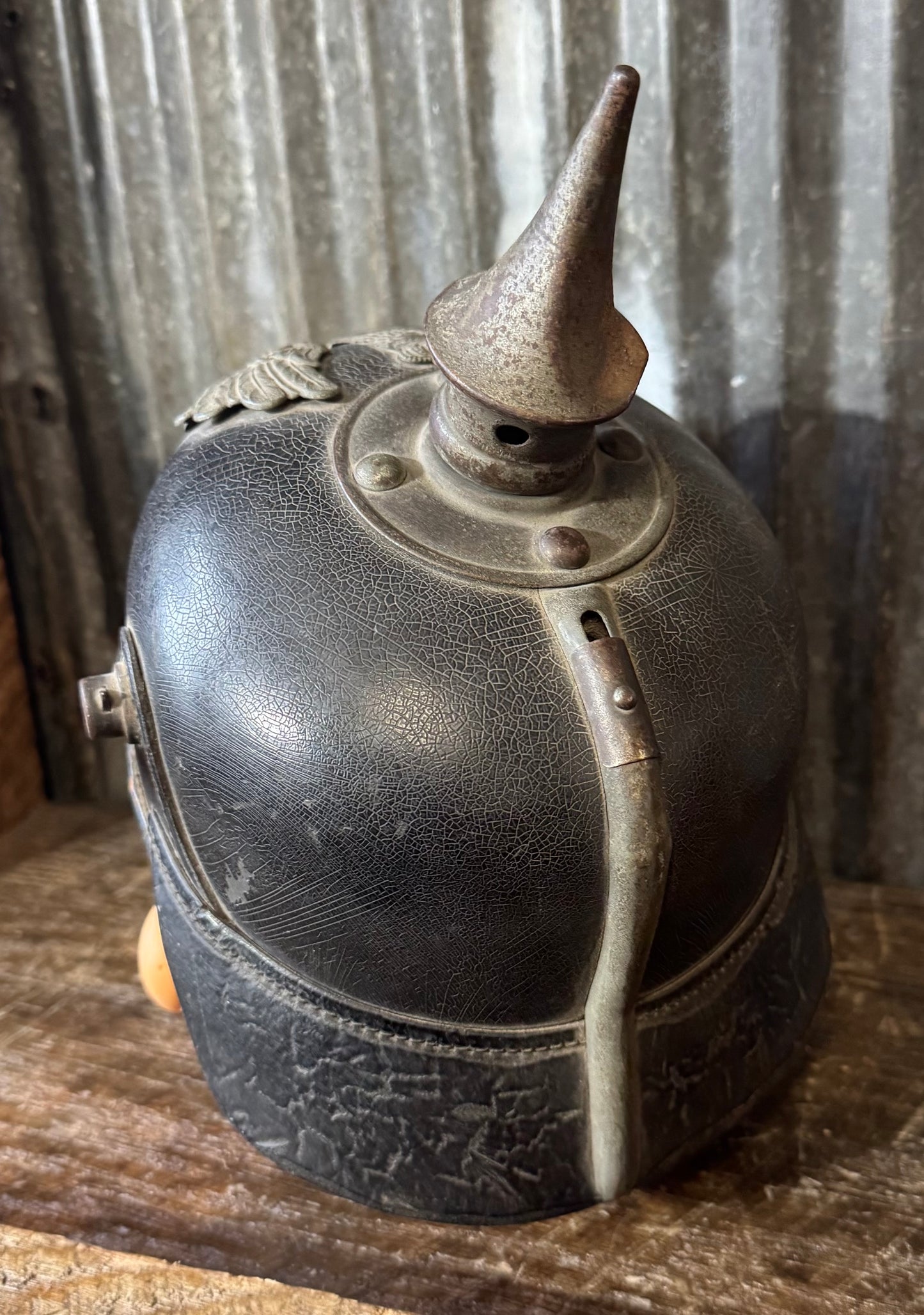 Original Imperial German Prussian Pickelhaube Spike Helmet – Pre-WWI / WWI Era