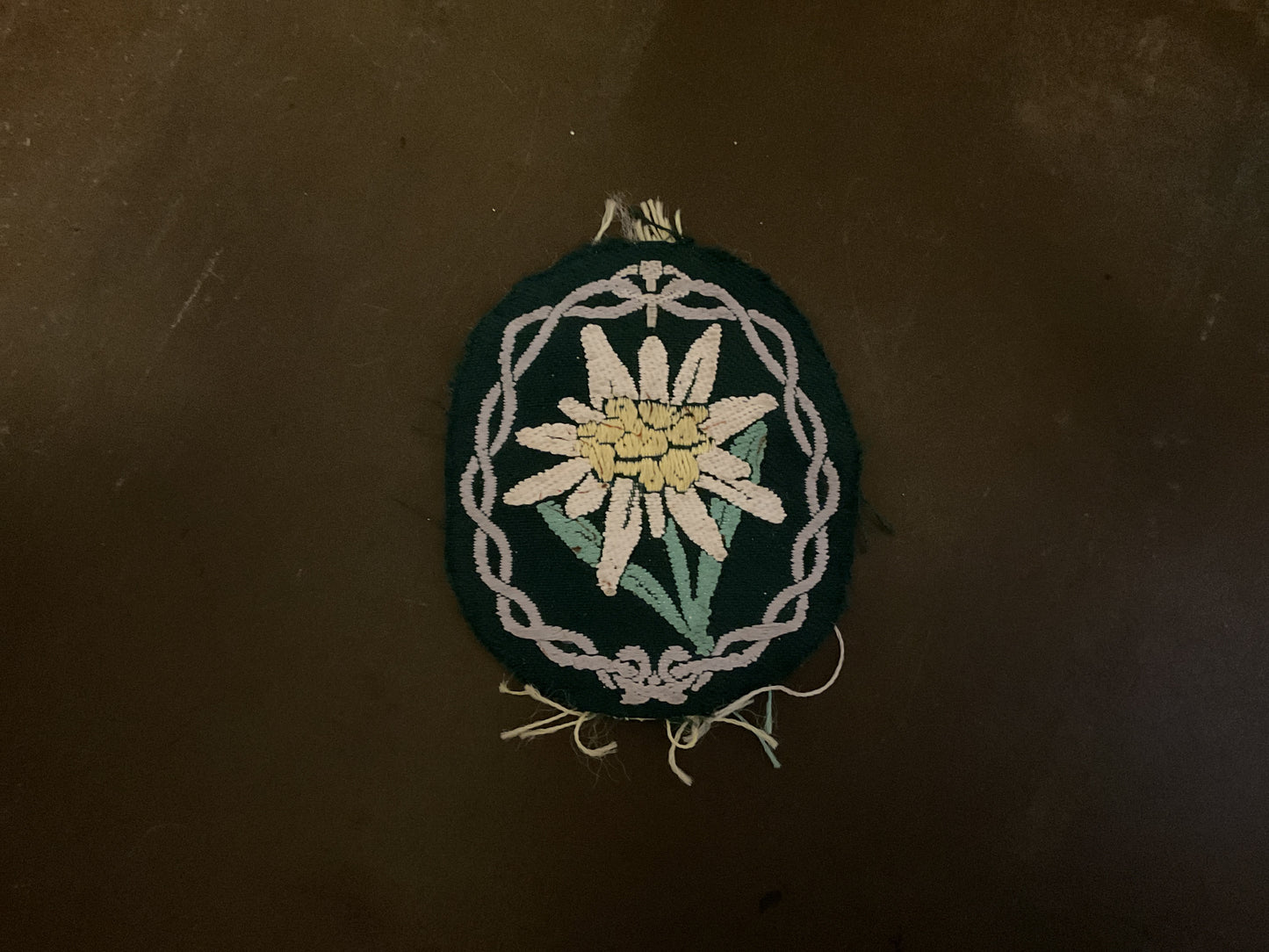 WWII German Edelweiss Mountain Troops Sleeve Insignia