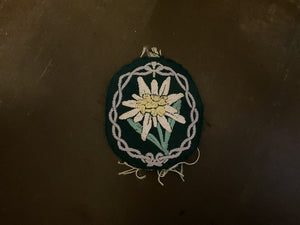 WWII German Edelweiss Mountain Troops Sleeve Insignia