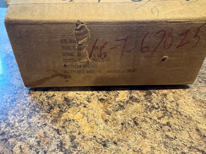 WWII RAYTHEON U.S. NAVY TUBE TYPE 706EY