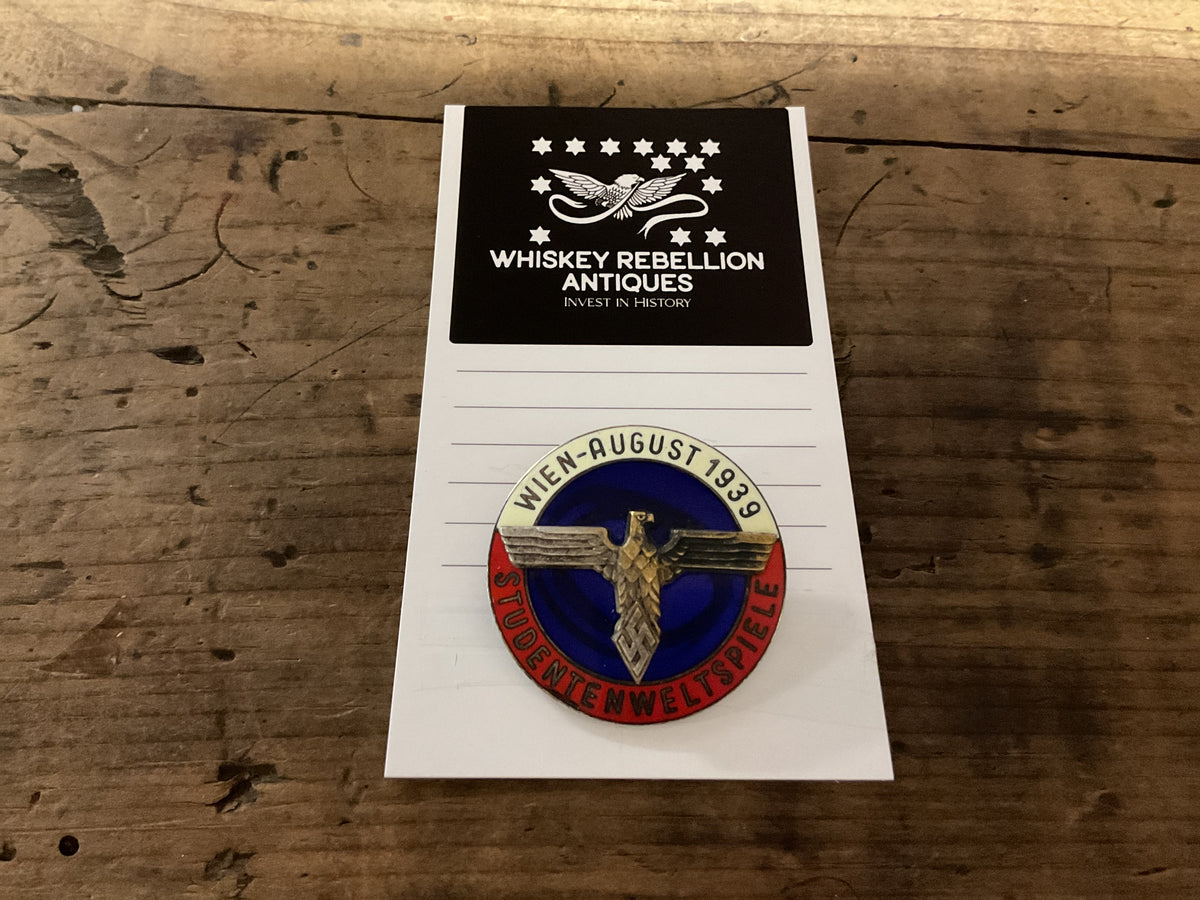 1939 Vienna Student World Games Badge