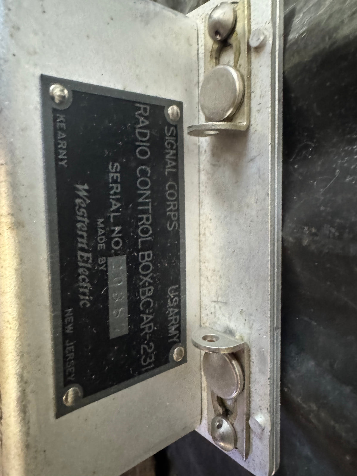 WWII U.S. Army Air Corps Western Electric BC-AR-231 Aircraft Radio Control Box