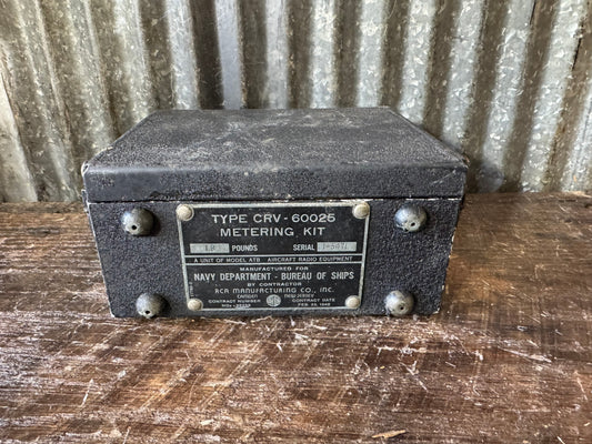 WWII U.S. Navy Bureau of Ships CRV-60025 Metering Kit
