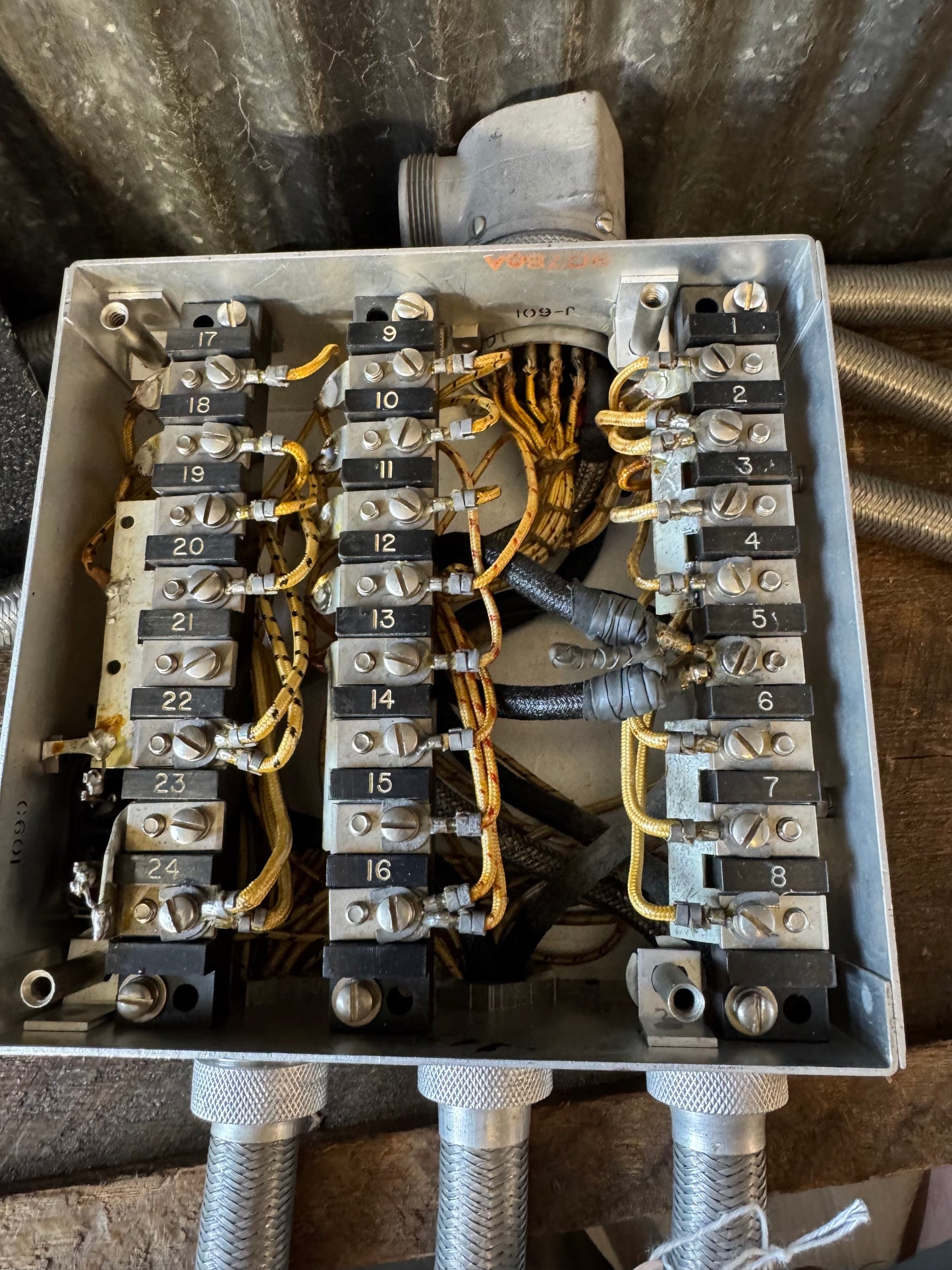 WWII U.S. Army Signal Corps RCA Junction Box JB-46-A Radar/Radio Cable Assembly