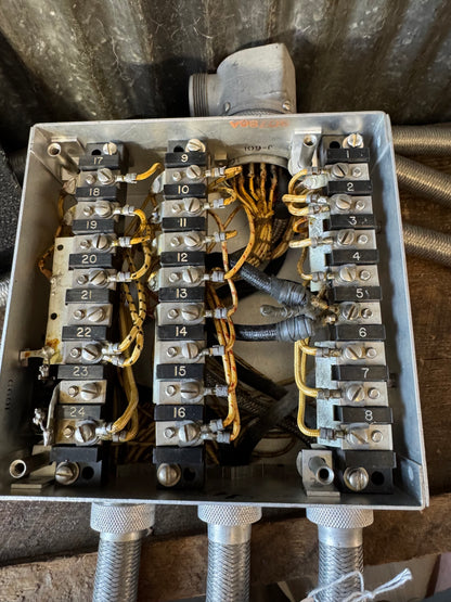WWII U.S. Army Signal Corps RCA Junction Box JB-46-A Radar/Radio Cable Assembly