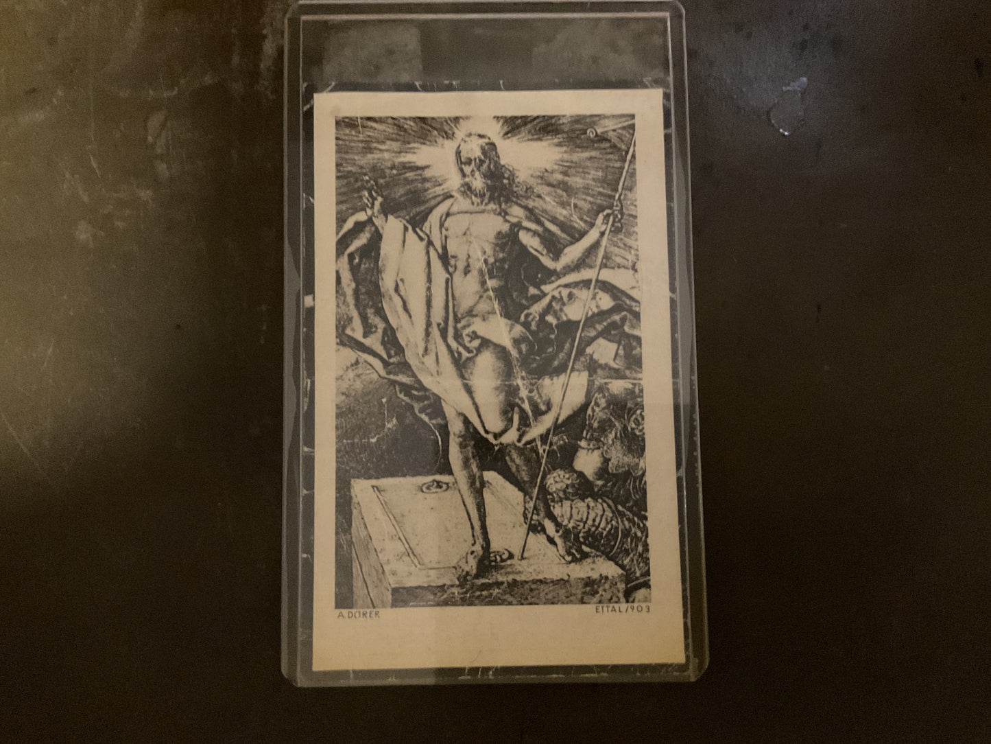 WWII German Death Card Army Officer