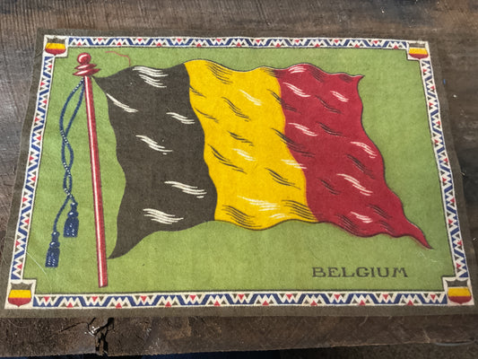 WWI Tobacco Felt Flag (approx 11x8)