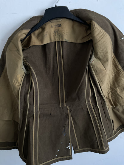 WWII U.S. Army China-Burma-India Theater Service Dress Jacket - Sergeant Rank with Ruptured Duck Patch - Size 35S