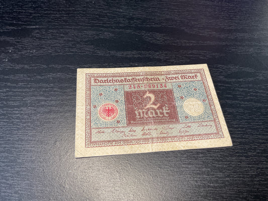 German 2 Mark Banknote