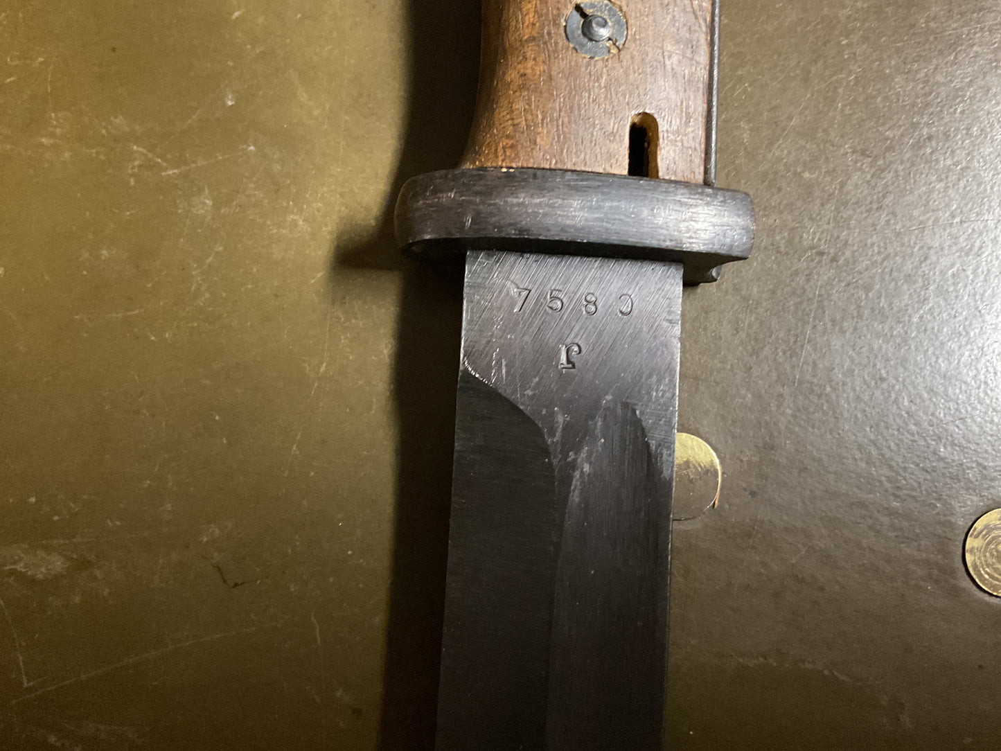 WWII German K98 Bayonet w/ Scabbard & Frog