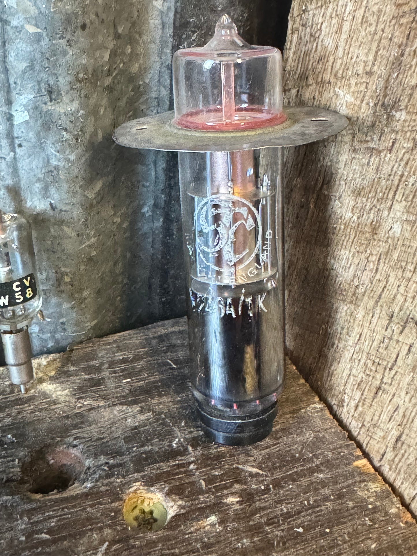 CV58 Subminiature Military Vacuum Tube & Russian 2Ц2С (2Ts2S) Rectifier Tub
