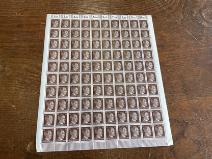 German Postage Stamps “brown 10”