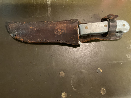 WWII Theatre Knife Large Silver Handle