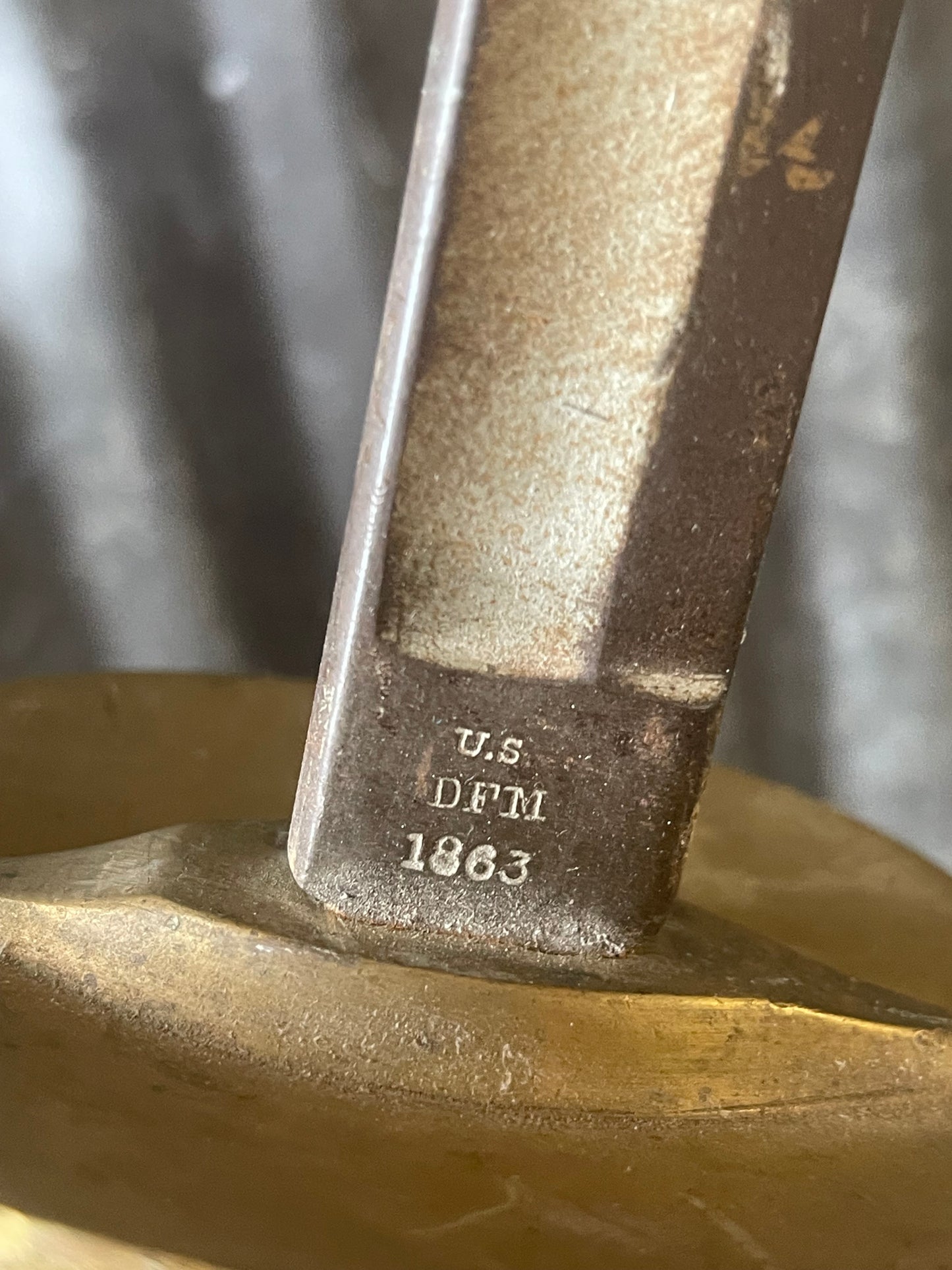 Civil War Era U.S. NCO Sword — 1863 Dated Emerson & Silver Trenton NJ Marked