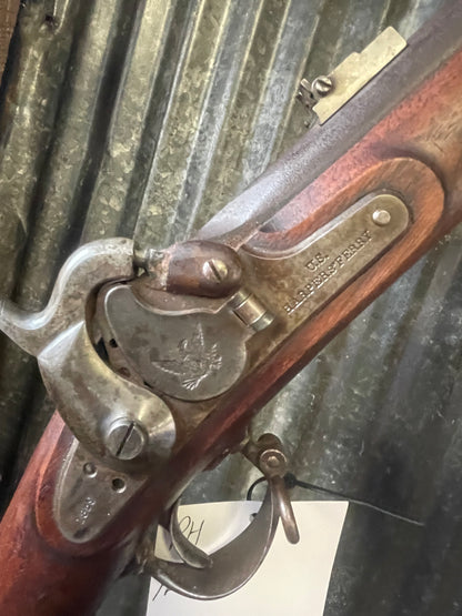 U.S. Model 1855 Harpers Ferry Rifle-Musket – Maynard Tape Primer – Pre-Civil War Military Rifle