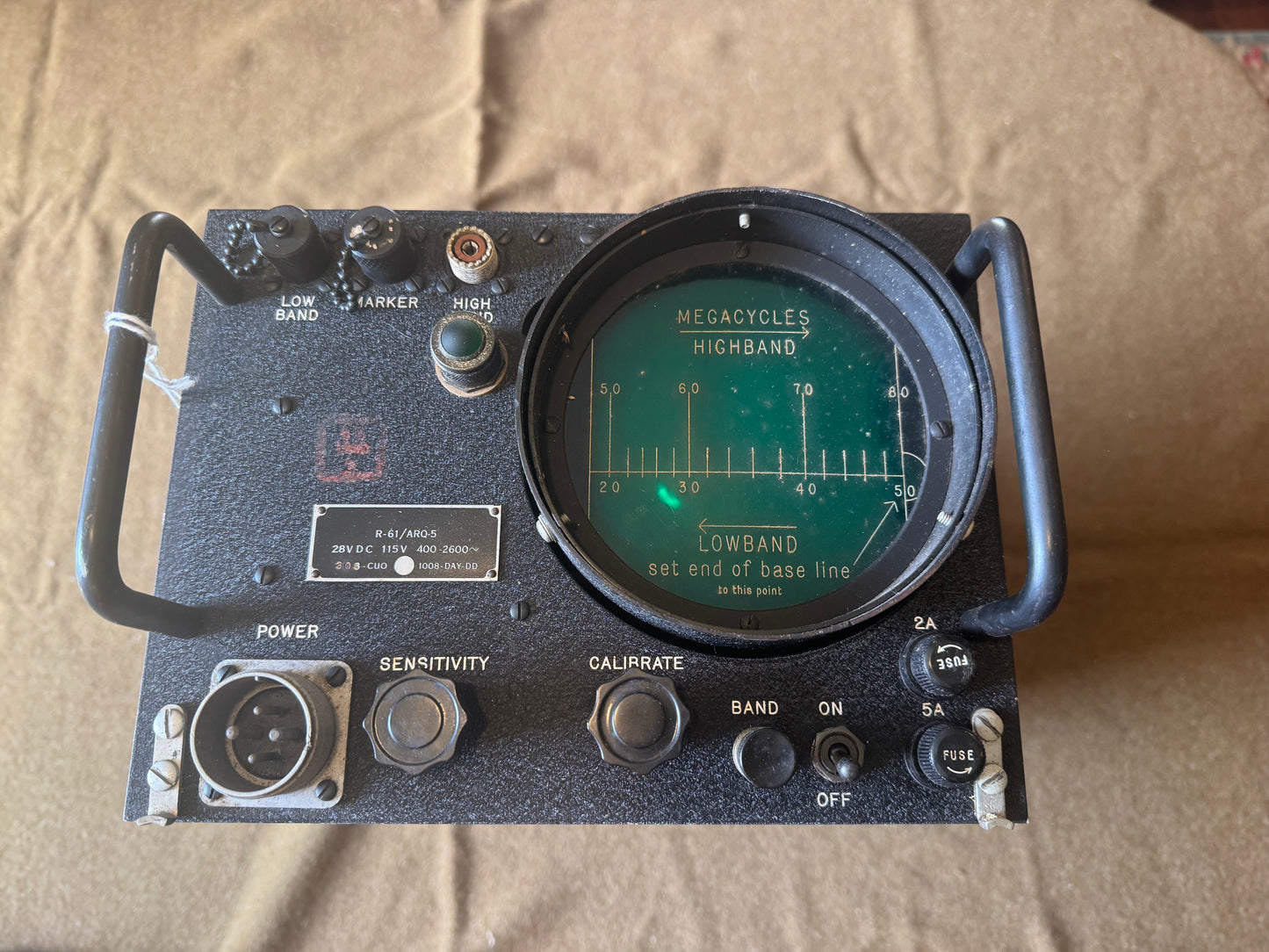 WWII R-61/ARQ-5 Panoramic Receiver