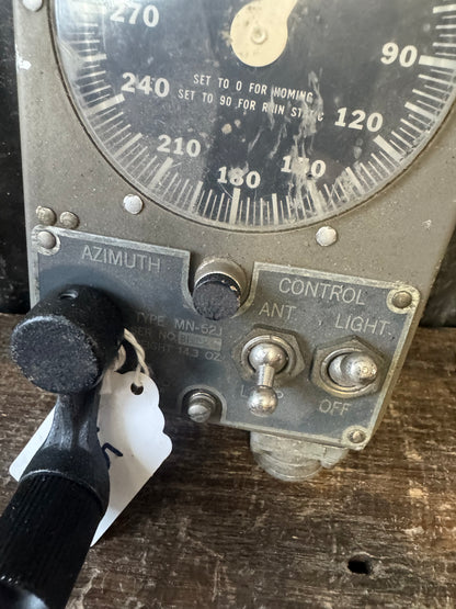 WWII Bendix Radio Type MN-52J Aircraft Azimuth Control Unit