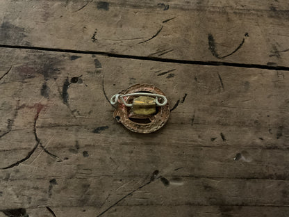 Original WWII German Military Musicians Lyre Wreath Insignia