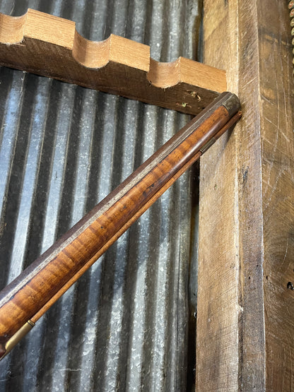Unmarked .50 Caliber Percussion “Short Rifle” – Curly Maple Stock – Functional Lock