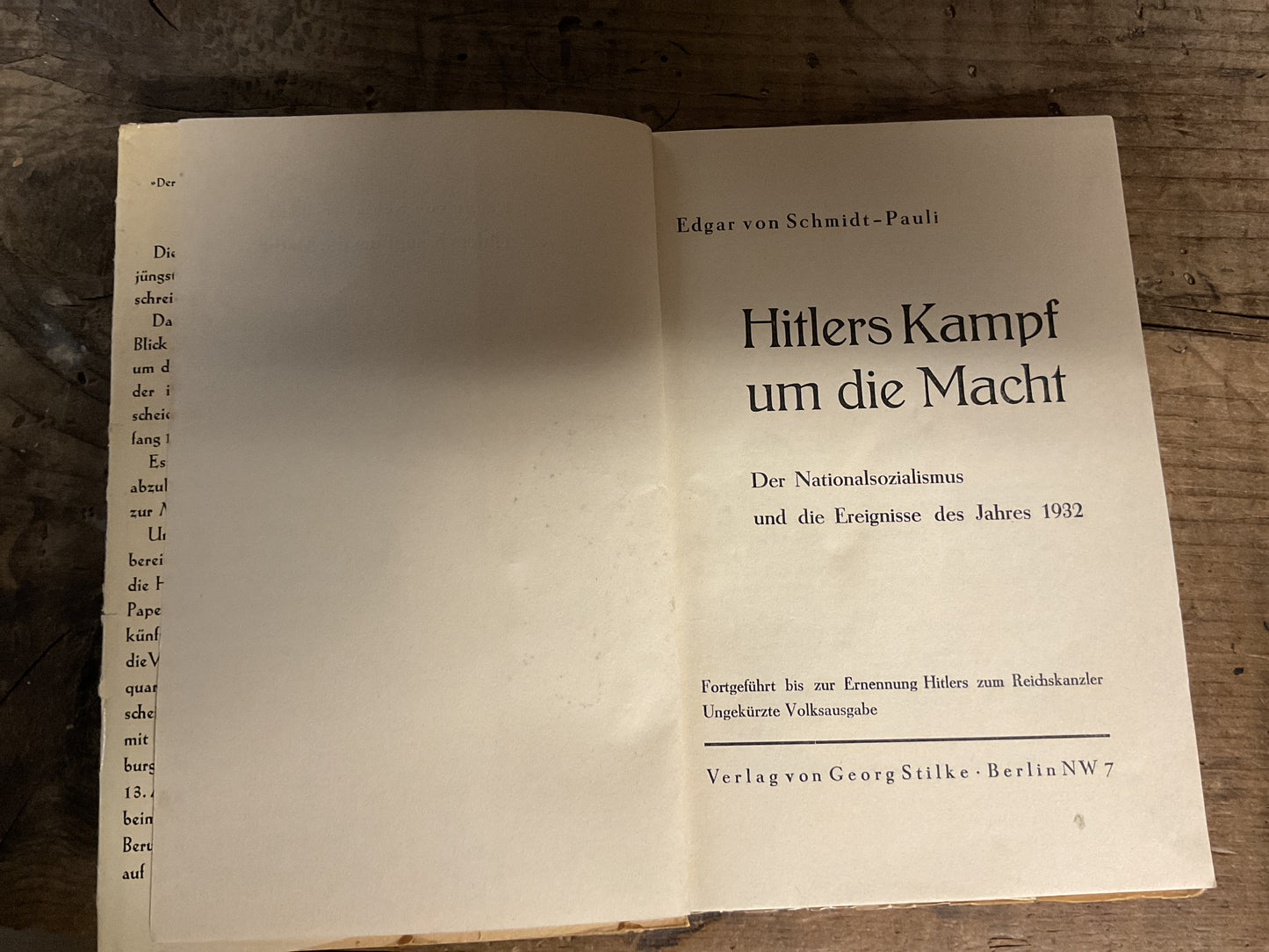 Edgar von Schmidt-Pauli-Complete with Illustrated Dust Jacket