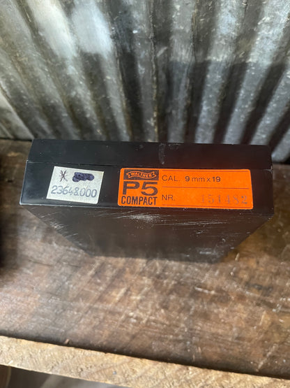 Walther P5 Compact – 9mm – Original Box – 2 Magazines – West German Classic