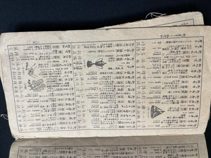 Rare Meiji/Taisho-Era Japanese-English-Chinese Travel Phrasebook with Tokyo Maps (c. 1890s–1920s)