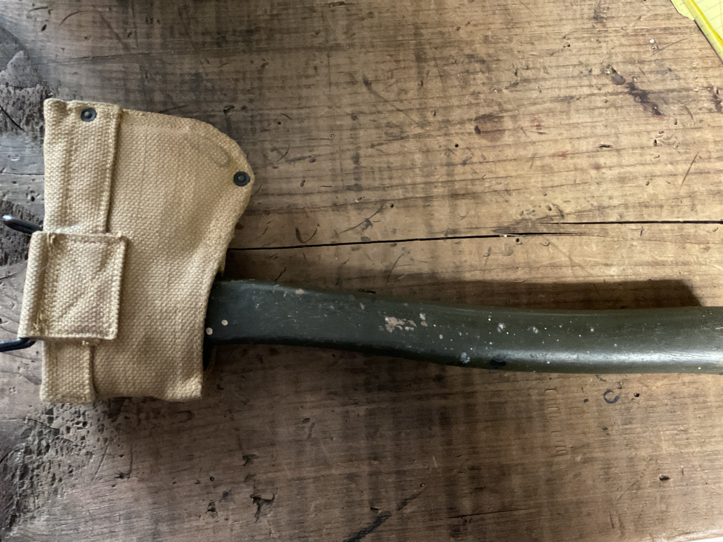 U.S. Military Field Hatchet-American Fork & Hoe Co.-Canvas Carrier with Original Markings