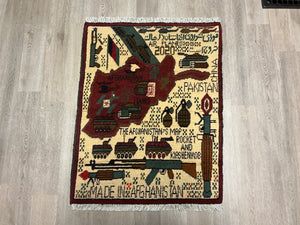 Handmade Afghan “War Rug”