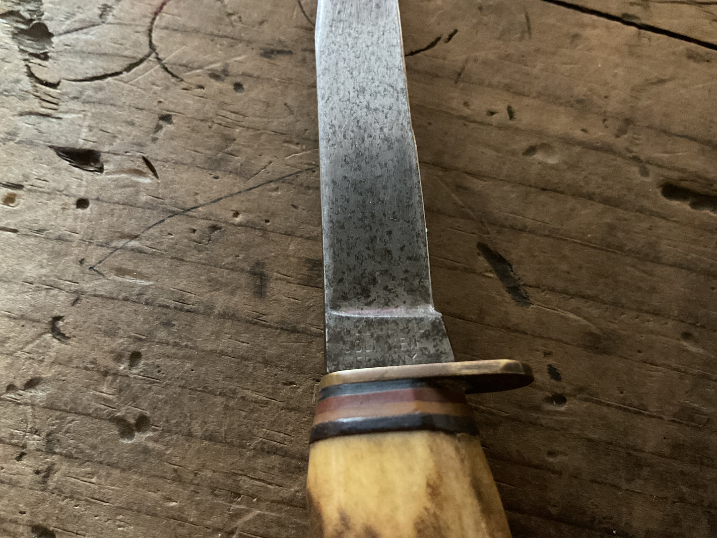 Vintage Edge Brand #489 Hunting Knife-Solingen, Germany w/ Sheath