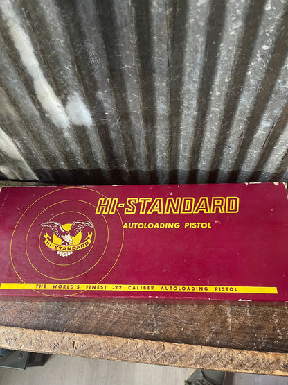 High Standard Supermatic Citation Model 102 .22 LR – Target Pistol – Original Box, 2 Magazines, Barrel Weights & Extra Grips