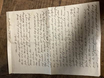 WWII German Wehrmacht Feldpost Letter & Envelope-April 1942-“Geisla”