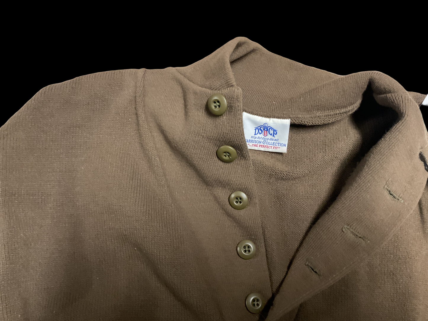 Army 5 Button Sweater