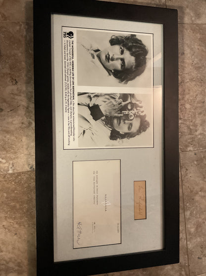 Leni Riefenstahl Signed Display w/ 1972 Receipt- WWII German Filmmaker/Olympia Director