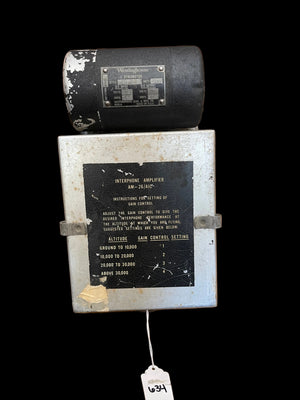 WWII U.S. Army Air Corps Interphone Amplifier AM-26/AIC w/ Westinghouse Dynamotor