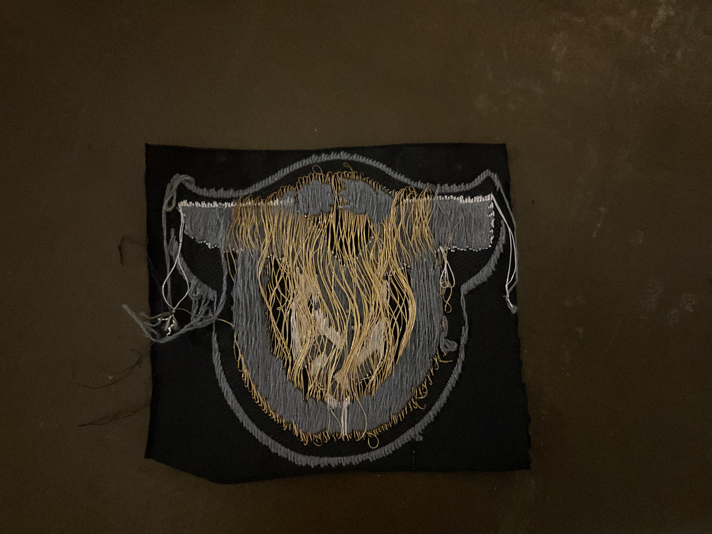 WWII German Police Cap Eagle Cloth