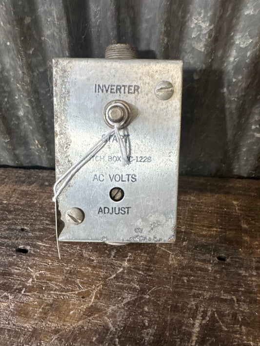 WWII U.S. Army Air Forces BC-1228 Inverter Switch Box