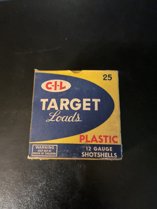 Vintage C-I-L 12 Gauge Target Loads — Full Box of 25